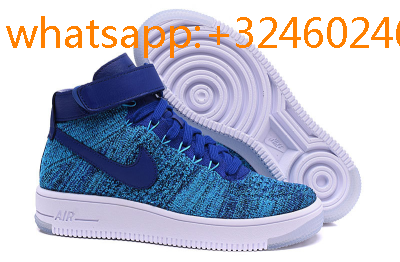 air force 1 flyknit bleu